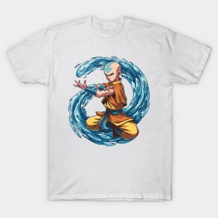 aang as the last air bender in battle position T-Shirt